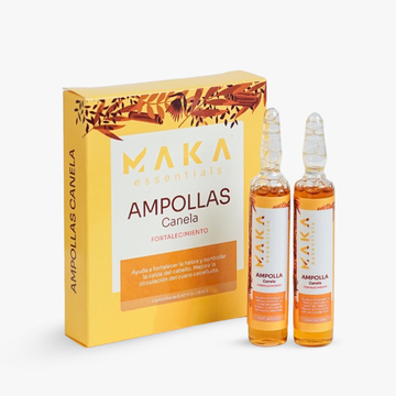 MAKA Essentials Cinnamon Ampoules 4-pack hair strengthening treatment for hair loss control and scalp circulation improvement