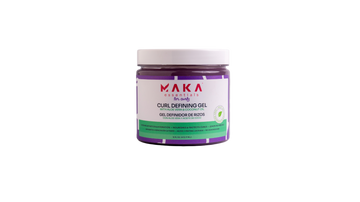 MAKA Essentials Curl Defining Gel 16oz jar with aloe vera and coconut oil - defines and protects curls without residue